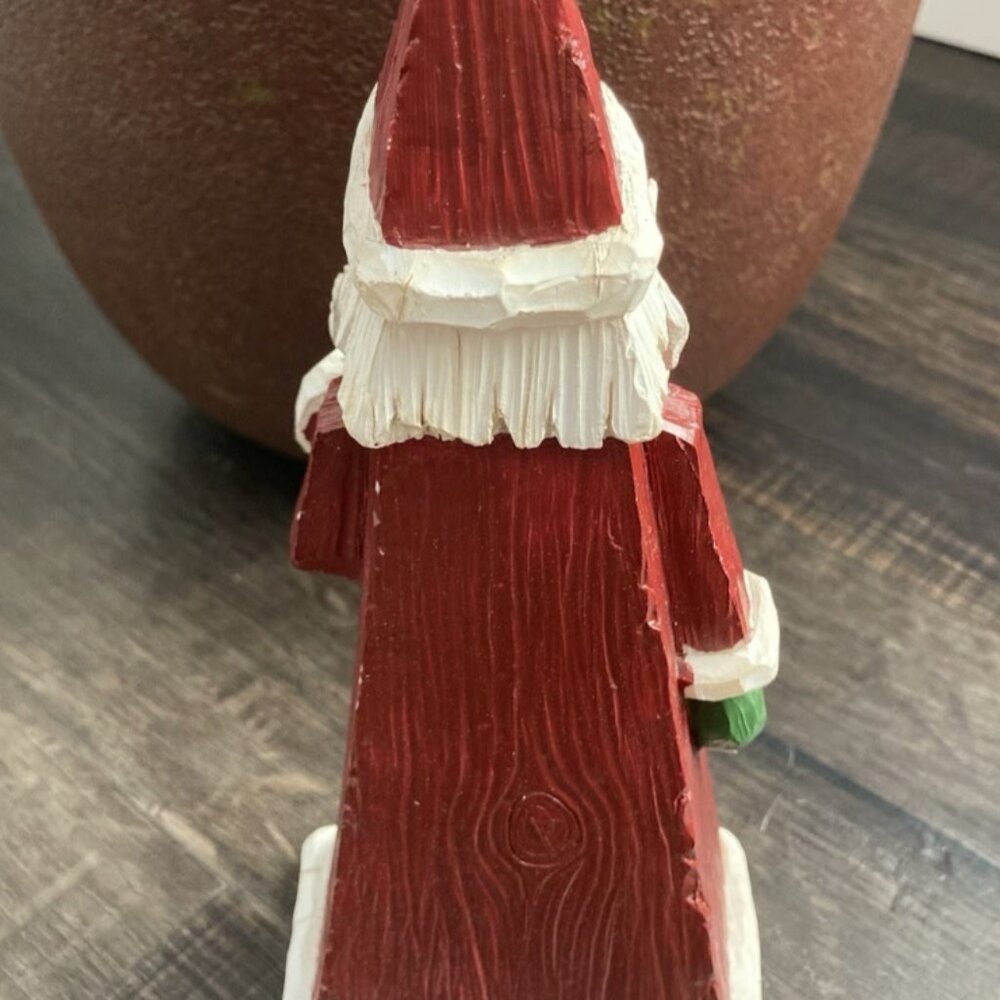 Vintage Carved Wooden Santa Claus 90's - Picture 3 of 6